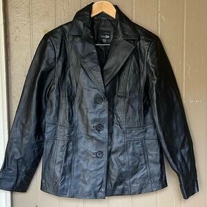 East 5th vintage leather blazer
